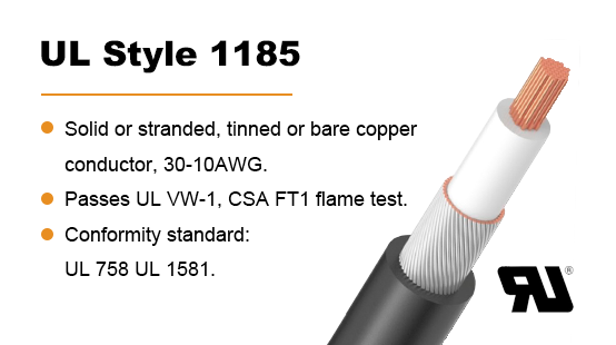 UL Style 1185 Single Conductor Shielded Wire