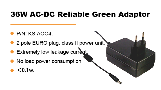 KS-A004:36W AC-DC Reliable Green Adaptor